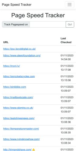 Mobile page screenshot