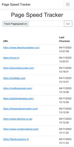 Mobile page screenshot