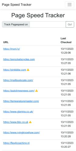 Mobile page screenshot