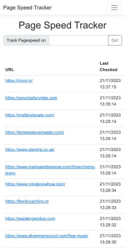 Mobile page screenshot