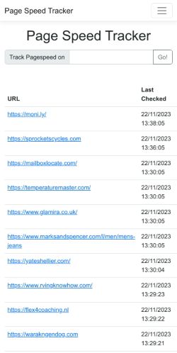 Mobile page screenshot