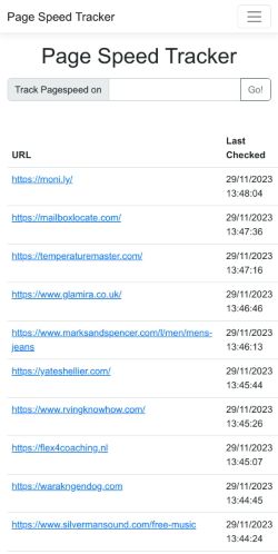 Mobile page screenshot