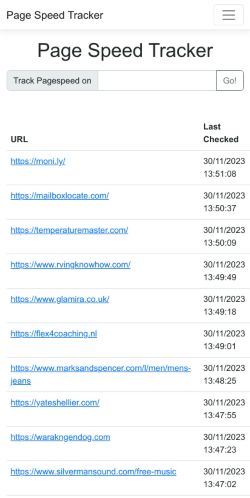 Mobile page screenshot