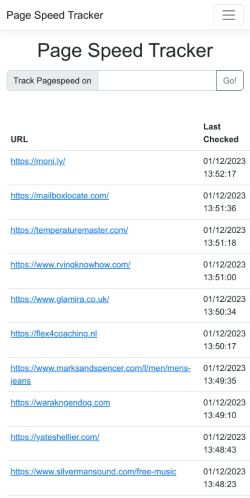 Mobile page screenshot