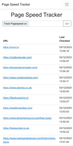 Mobile page screenshot