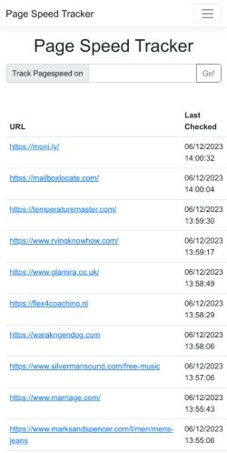 Mobile page screenshot