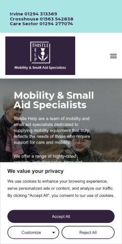 Mobile page screenshot