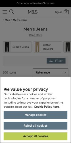 Mobile page screenshot