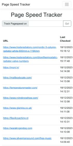 Mobile page screenshot