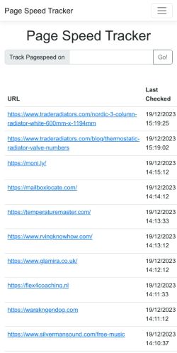 Mobile page screenshot