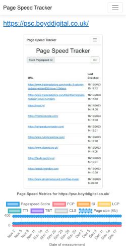 Mobile page screenshot