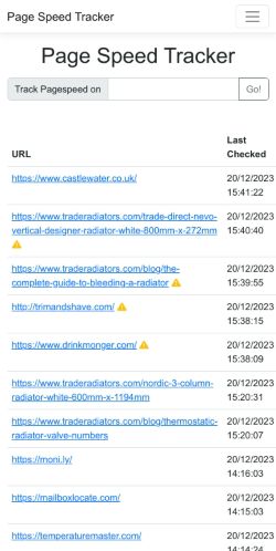 Mobile page screenshot