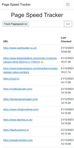 Mobile page screenshot