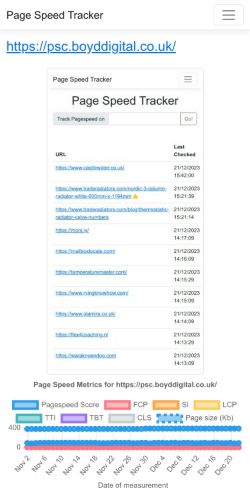 Mobile page screenshot