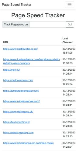 Mobile page screenshot