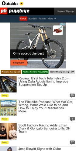 Mobile page screenshot