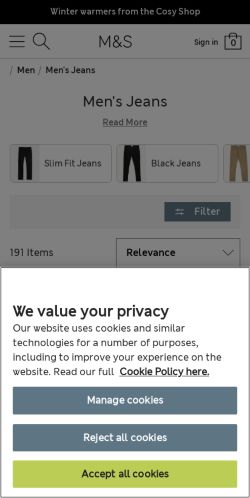 Mobile page screenshot