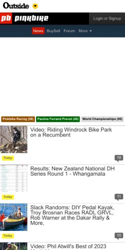 Mobile page screenshot