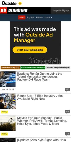 Mobile page screenshot
