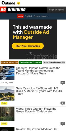 Mobile page screenshot