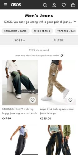 Mobile page screenshot