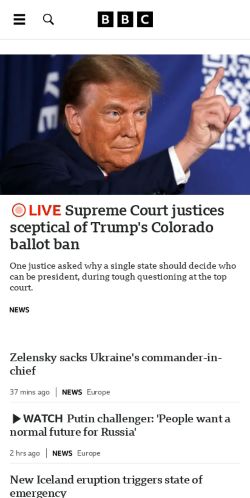 Mobile page screenshot