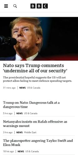 Mobile page screenshot