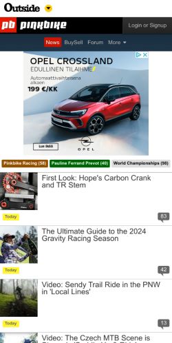Mobile page screenshot