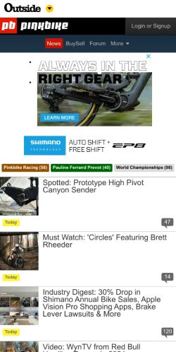 Mobile page screenshot