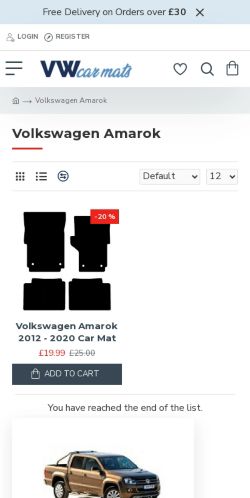 Mobile page screenshot