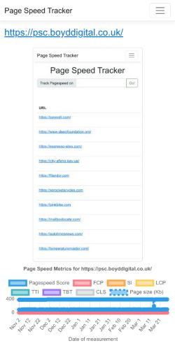 Mobile page screenshot