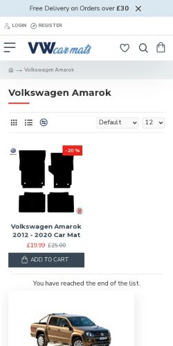 Mobile page screenshot