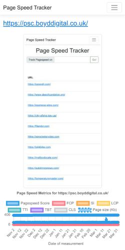 Mobile page screenshot