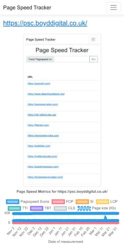 Mobile page screenshot