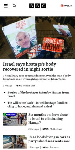 Mobile page screenshot