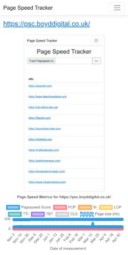 Mobile page screenshot