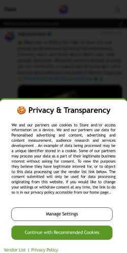 Mobile page screenshot