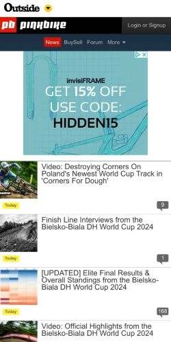 Mobile page screenshot