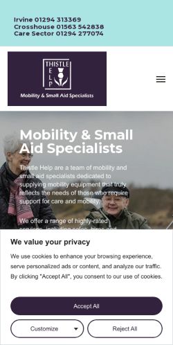 Mobile page screenshot