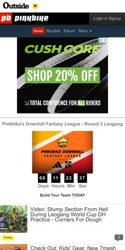 Mobile page screenshot