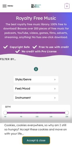 Mobile page screenshot