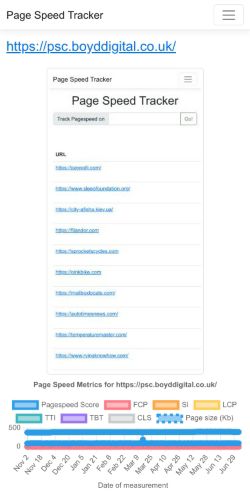 Mobile page screenshot