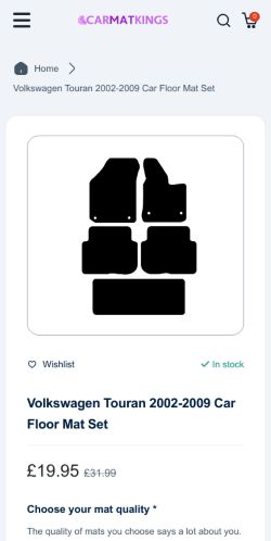 Mobile page screenshot