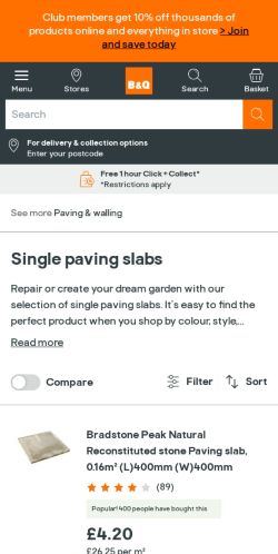 Mobile page screenshot