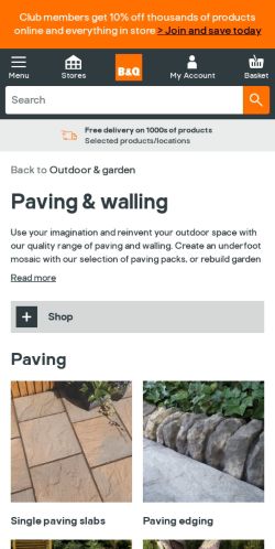 Mobile page screenshot