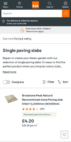 Mobile page screenshot