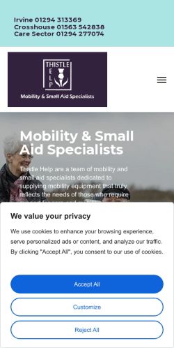 Mobile page screenshot