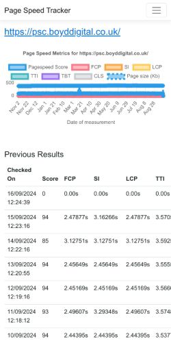 Mobile page screenshot