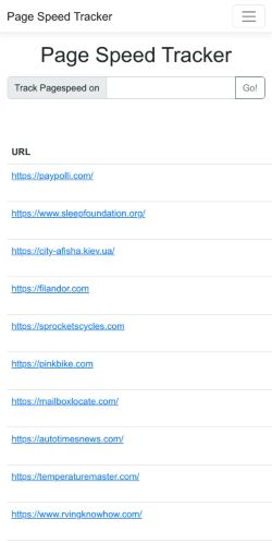 Mobile page screenshot