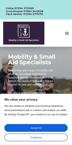 Mobile page screenshot